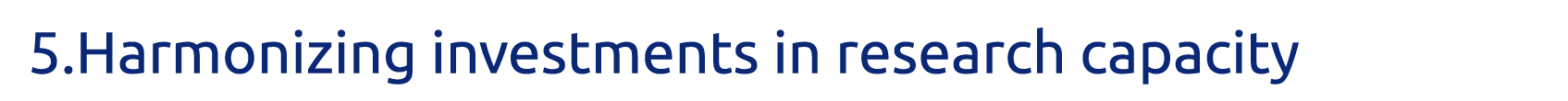 5 Harmonizing investments in research capacity