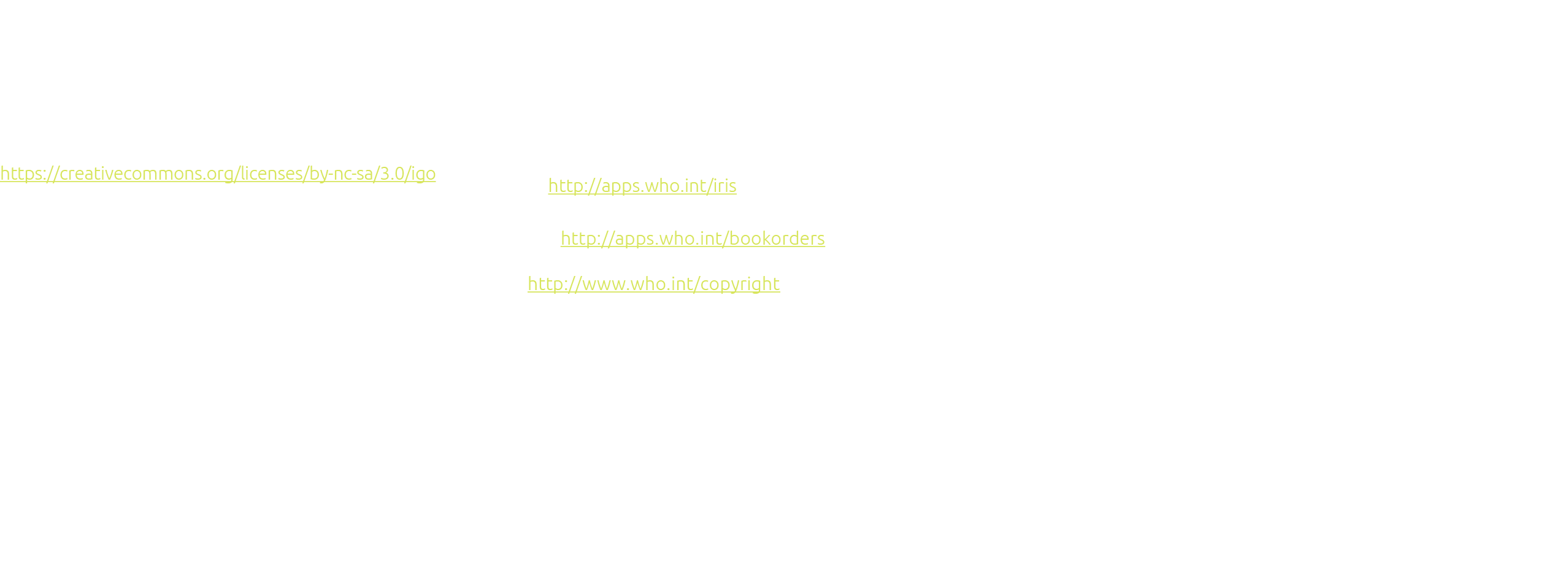 © World Health Organization on behalf of the UNICEF/UNDP/World Bank/WHO Special Programme for Research and Training i...