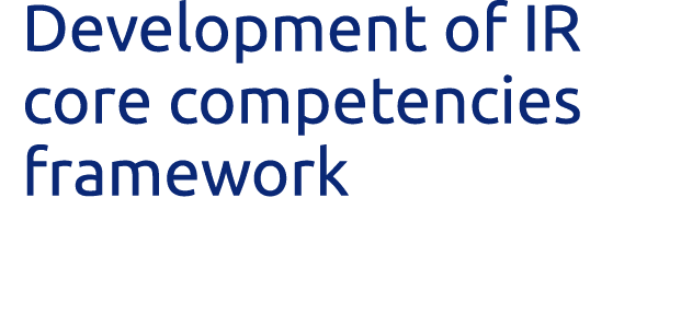 Development of IR core competencies framework